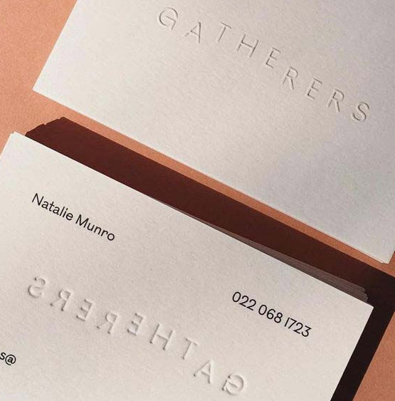 Creative Force Communications embossed visiting card